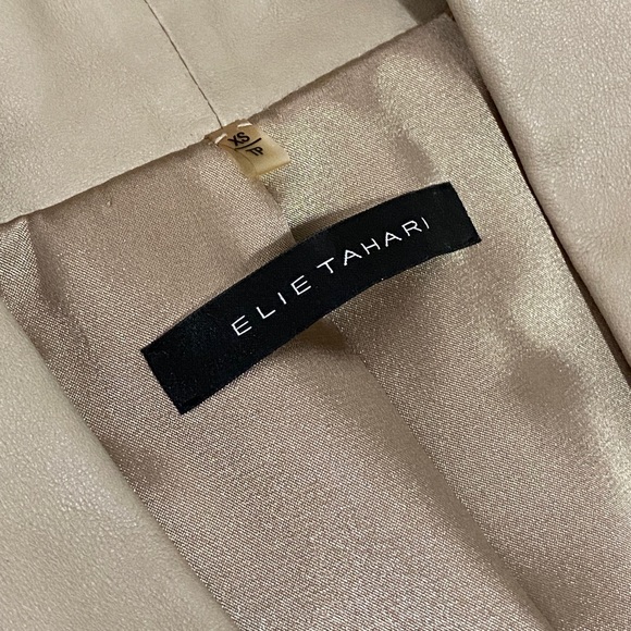 Elie Tahari Lambskin Jacket with Sash - Picture 6 of 11